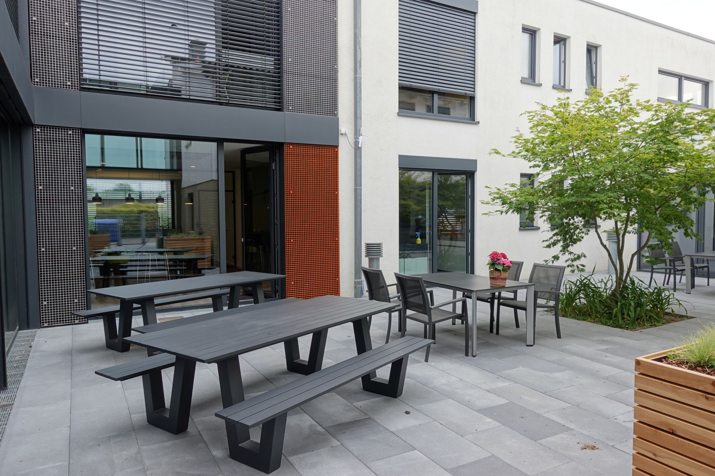 Innenhof des bps software Standorts in Ibbenbüren