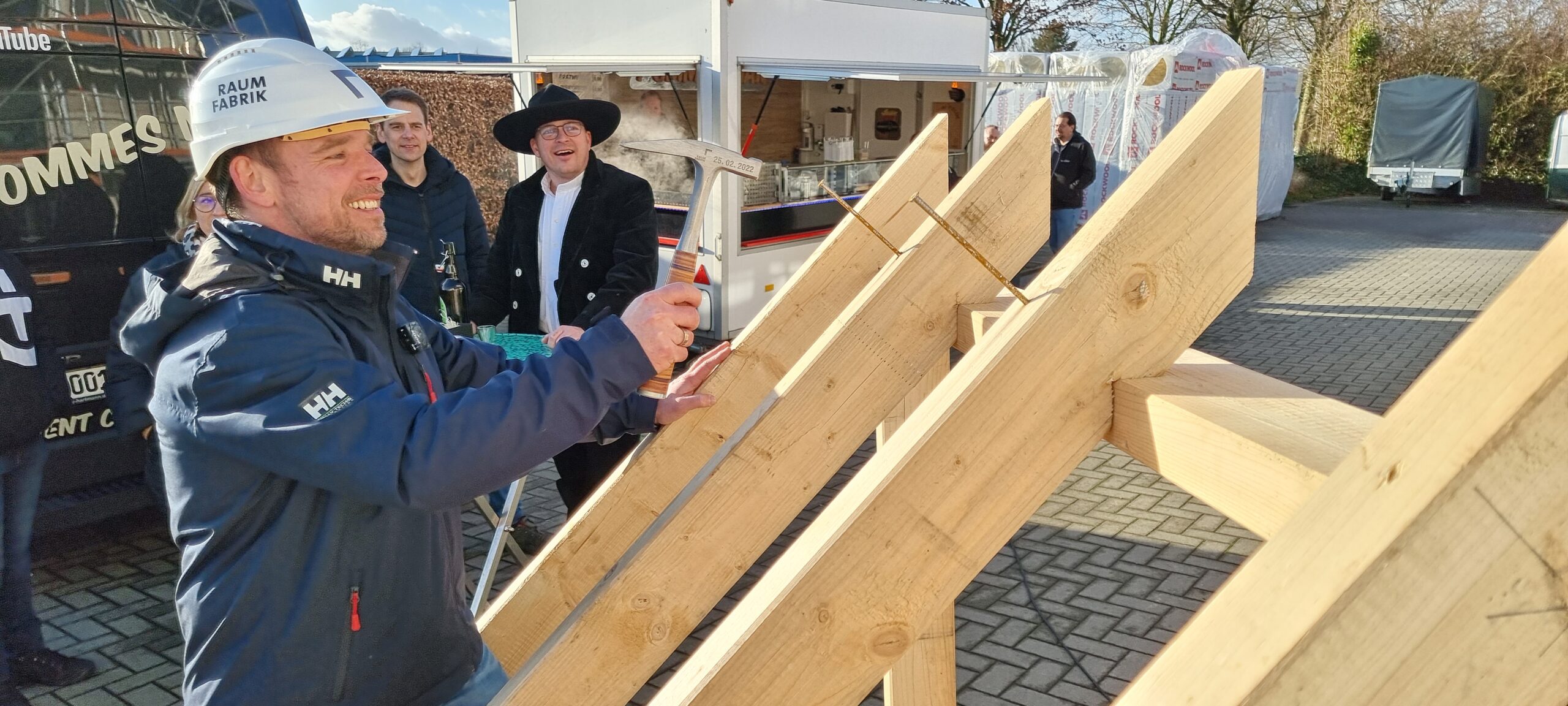 Richtfest Anbau Nr. 2, Februar 2022